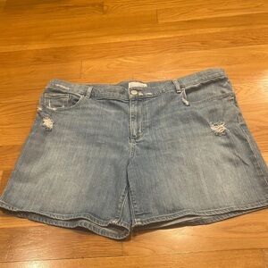 ANN Taylor loft women’s blue shorts size 16 .